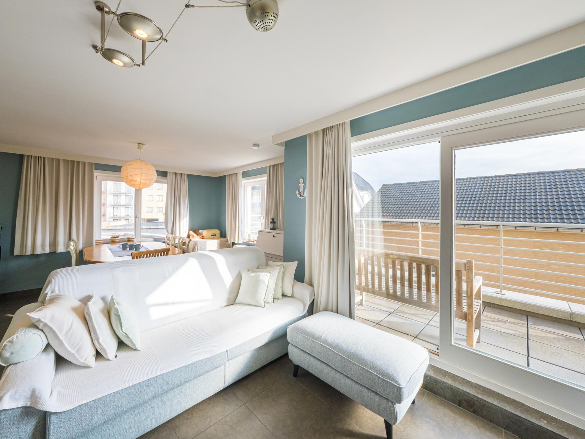 Rustig appartement met zonnig terras